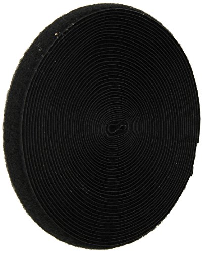 Velcro 1003-AP-PB/L Crni najlonska traka za pričvršćivanje, samo petlja, široka 3/4 , standardna leđa, duljina 30 '