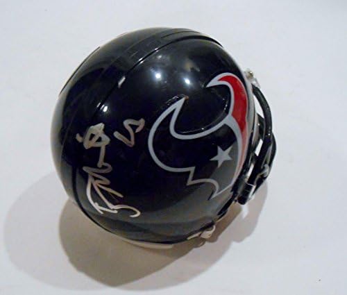 Rian Mallet potpisao je mini kacigu Houston Teksans s autogramom u MIB-u-NFL Mini kacige