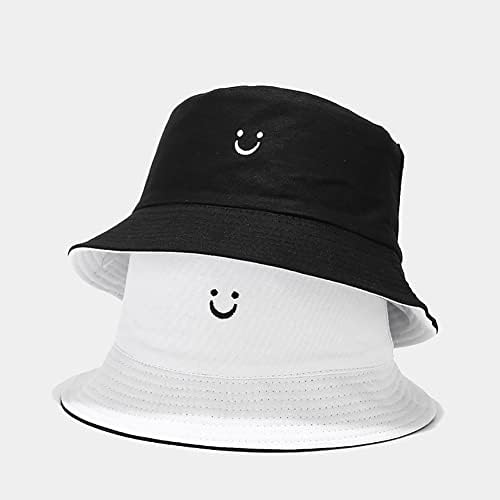 Xyiyi Smiley Cacket Cacket Hats Ljetno putovanje plaža Sunce šešir za žene djevojke