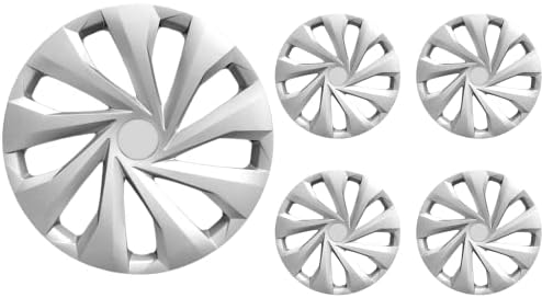 14 inčni pucanje na hubcaps kompatibilno s Honda Accord - Set od 4 naplatka naplatka za 14 inčne kotače - siva