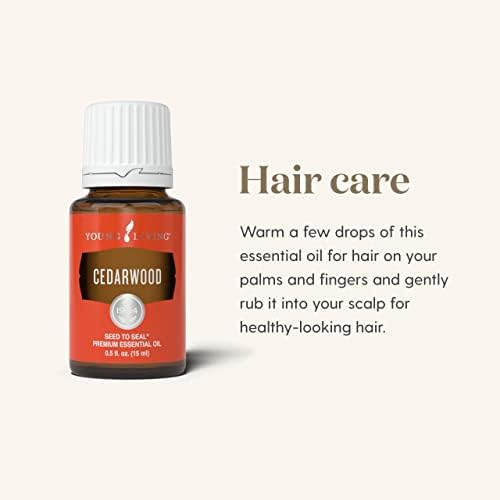 Cedarwood esencijalno ulje 15 ml mladih živih esencijalnih ulja za zdravu kožu, kosu i vlasište, otključajte snagu čistog,