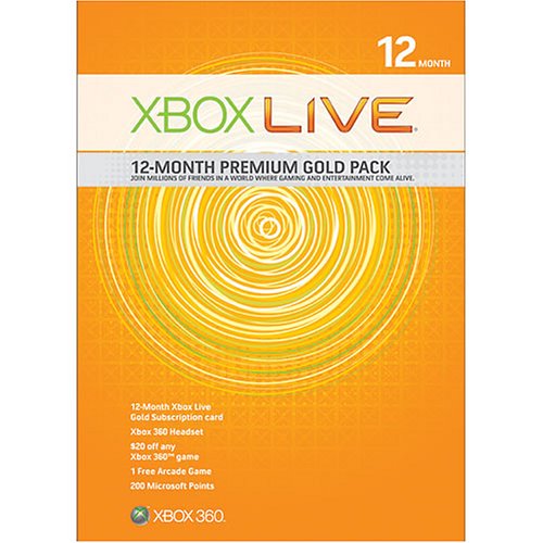 Xbox 360 Live 12 mjeseci zlatni komplet