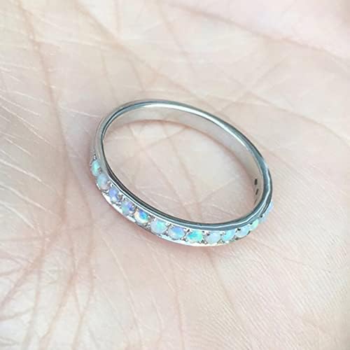 2023. Izvrsni Opal prsten za žene zaručnički prsten pokloni nakita okrugli prsten