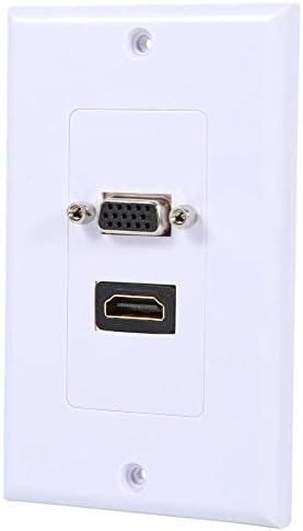 Serounder HDMI VGA zidna ploča, 1 priključak HDMI ženka + 1 port VGA Ženski zid komponenta komponenta Kompozita audio video