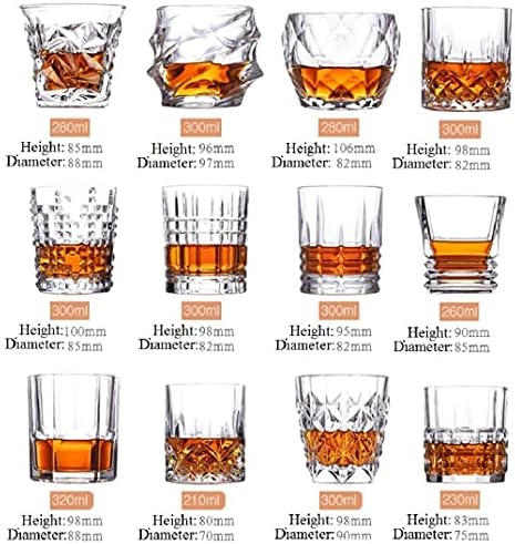 Bokal za viski 4pcs Modne čaše za viski za kućni bar, pivo, vodu i hotelske svadbene zabave, kristalna čaša za škotski viski,