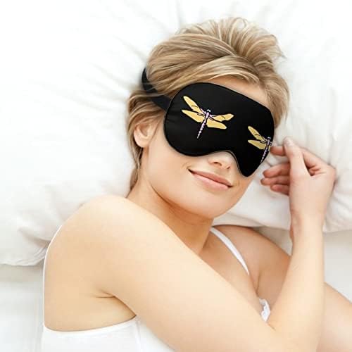 Slatka maska ​​za spavanje zmajeva izdržljiva prekrivača maske za oči s podesivim remenom za muškarce
