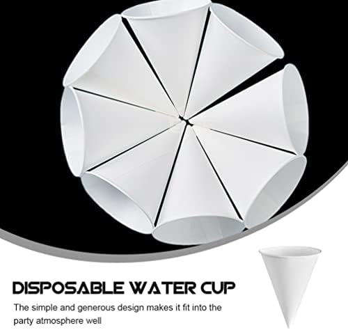 Bijele šalice 250KOM bijele šalice koje se mogu reciklirati papirnate čaše-konusi papirna čaša za vodu stalak za sladoled