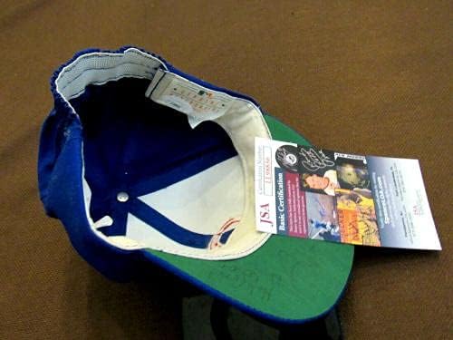 Harry Carey Holy Cow Ron Santo Chicago Cubs Hof Potpisan Auto Cubs CAP HAT JSA - Autografirani šeširi