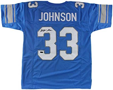 Kerryon Johnson Autografirani/potpisani Detroit Custom Blue Jersey