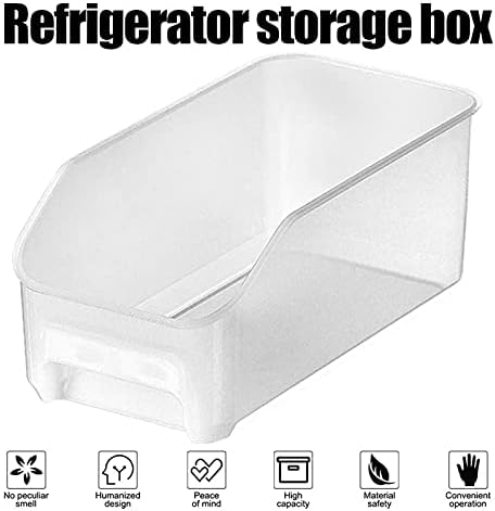 Kutije za organizatore hladnjaka kućna košara za pohranu hrane kutija, plastične kutije za organizatore hladnjaka s ručkom
