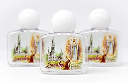 Lourdes Sveta voda, u 3 plastične kvadratne boce napunjene i blagoslovljene od strane svećenika, veličine 35 ml i lourdes