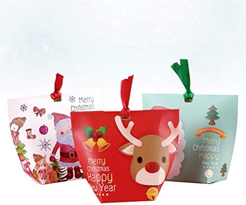 Podveznite 12pcs božićne kutije za skladištenje slatkiša, držač za biskvit poklon kontejner za zabavu božićni ukras