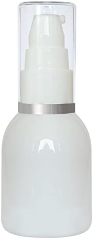 Zenvista 5 pakiranje prazno pumpa za punjenje bijelog losiona za punjenje s srebrnim rubnim poklopcem za serum, losion, vrhnje,