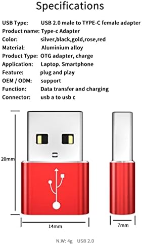 Adapter za AllDocube iPlay 40-USB-A TO C PORTCHANGER, USB Type-C OTR USB-A pretvaranje podataka o punjenju za Alldocube iPlay