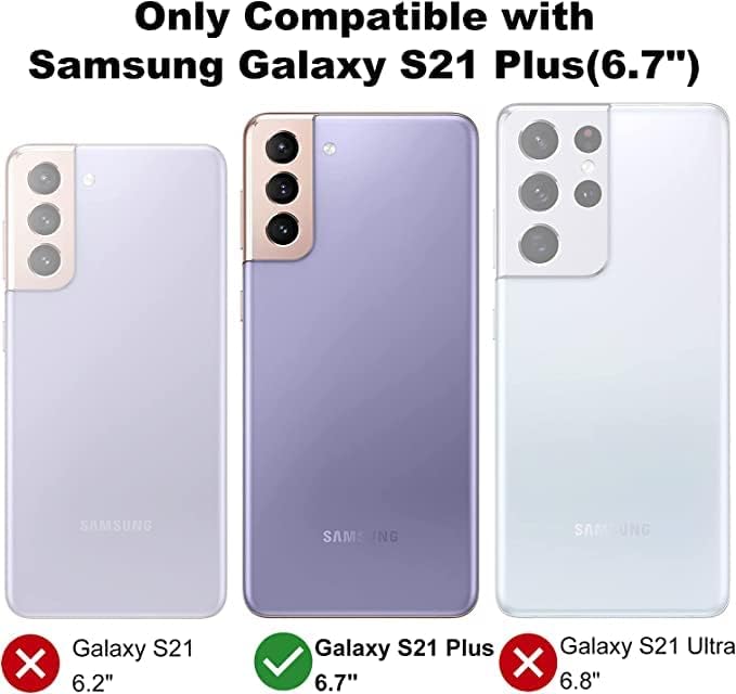 HONG-AMY za slučaj S21 Plus, Samsung Galaxy S21 Plus Slučaj sa samo ljekovitom fleksibilnom zaštitnikom zaslona TPU-a [2