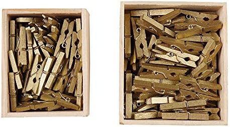 50 PCS Mini Craft Clothespins Wood 1 Više boja za zanat i umjetnost maleni ukrasni