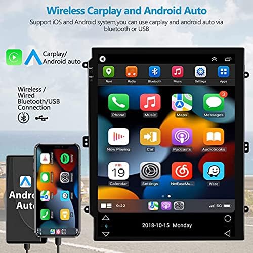 Dvostruki DIN 9,7 inčni Android 11 Radio Stereo Stereo za Ford Fiesta 2009-2015 Bluetooth GPS prijemnik bežični Carplay Mirror