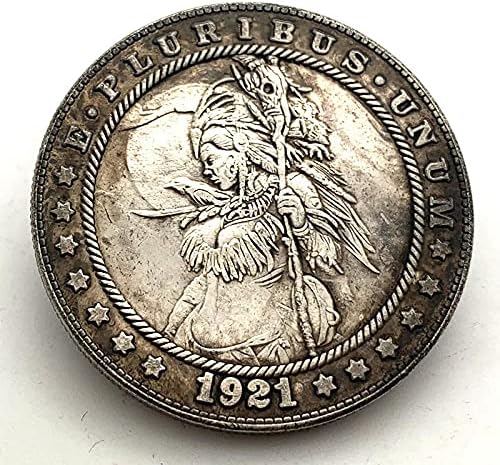 1921. Američka vagrant kovanica lubanja Božica Komemorativna kolekcija kovanica dar Lucky Challenge Coin