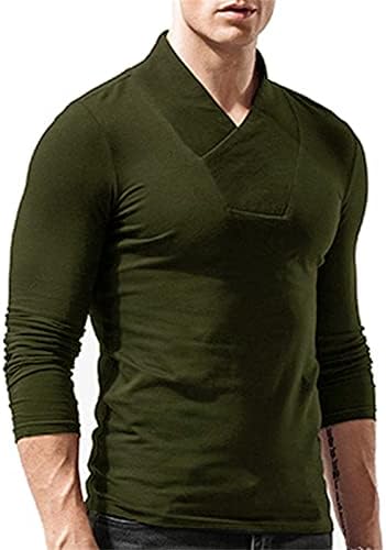 Jeke-dg Turtleneck topli džemper dugi rukav pulover ovratnik za ovratnik majice Čvrsta majica s V-izrezom Polo majica Zimska
