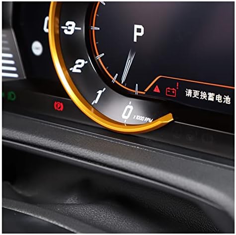 , Unutrašnjost automobila, odgovara za Toyota, GR Supra A90 2019-2022 Nadzorna ploča Tachometer Decorative Ring naljepnica