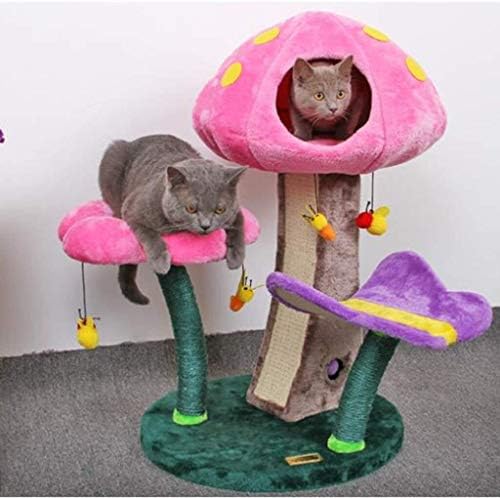 Prusni apartman s multi-storey mačjim drvećem, mačji condos i kule, mačji namještaj za grebanje mačje mačje kuću u obliku