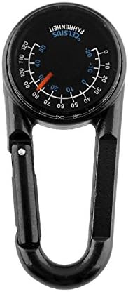 Snowmanna-utične boje 1pc Mini Compass Carabiner Clip 3 u 1 voditeljski termometar Kering Kering Kering Kering Keyning privjesak