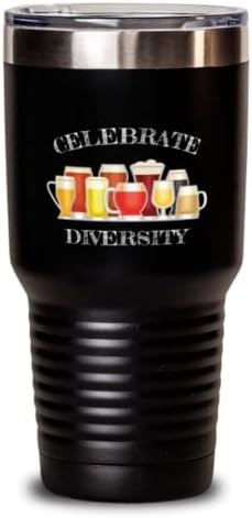Čaša piva-ljubitelj piva-ljubitelj alkohola-Proslavite raznolikost-craft pivo-30 unci crnog