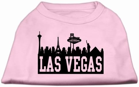 Las Vegas Skyline Screen Print Shirt Svjetlo ružičasta xxl