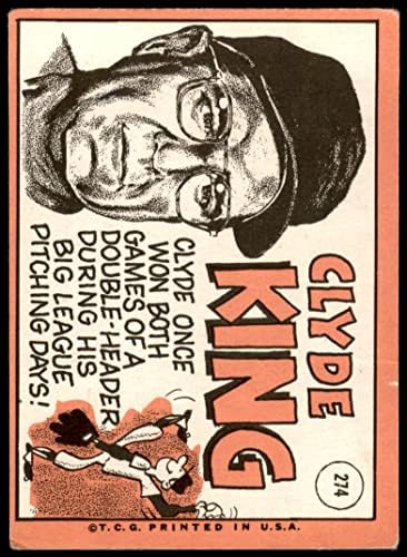 1969. Topps 274 Clyde kralj San Francisco Giants Dean's Cards 2 - dobri divovi