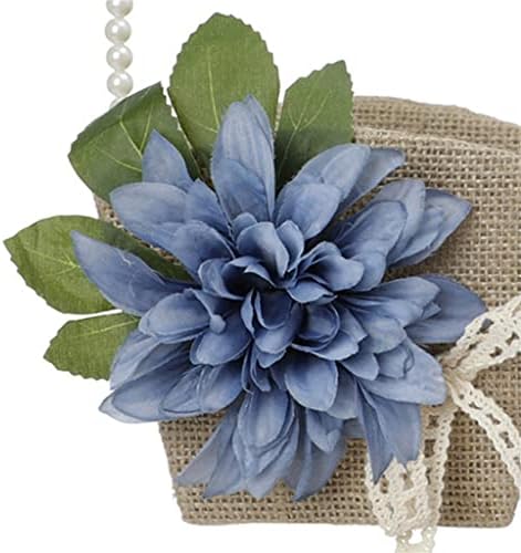 & Prijenosna romantična košara za cvijeće od burlapa spremnik za držanje latica slatkiša pribor za ukrašavanje svadbenih