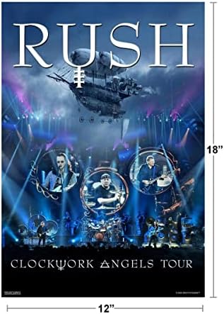 Pyramid America Lamined Rush Clockwork Angels Tour Live Concert Retro Vintage stil stil rock benda Poster Sry Erase Sign