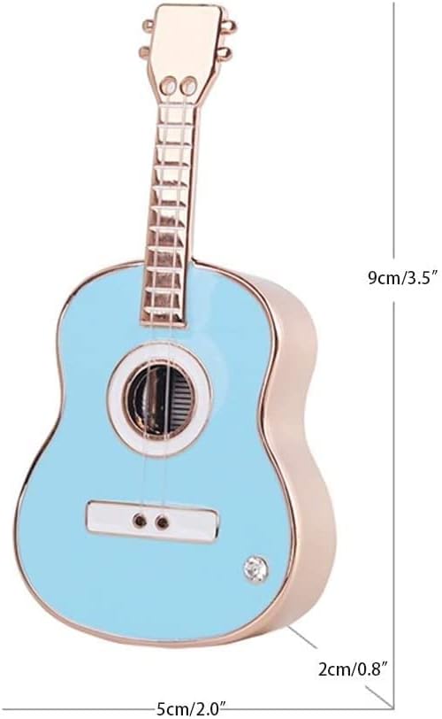 Luvadu glazbeni pokloni legura gitara mini glazbena kutija, ručni rotirajuća muzička kutija za nakit Musical Box