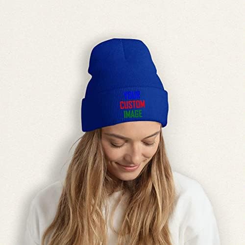 Prilagođeni šešir za šešir Personalizirani tekst i fotografija i logotip pleteni manžet za muškarce žene