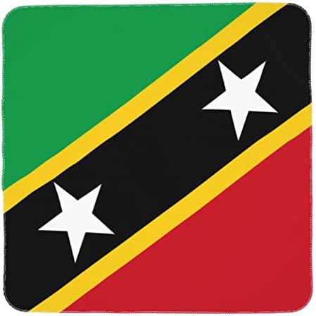 Saint Kitts i Nevis Flag Flag Baby pokrivač prima pokrivač za novorođenčad za novorođenčad omot poklopca