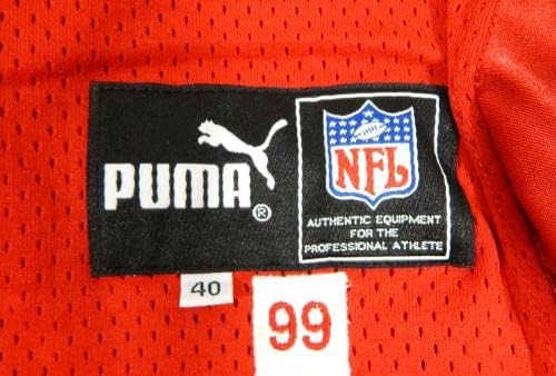 1999 Kansas City Chiefs Donnell Bennett 30 Igra Korištena Red Jersey 40 DP32140 - Nepodpisana NFL igra korištena dresova