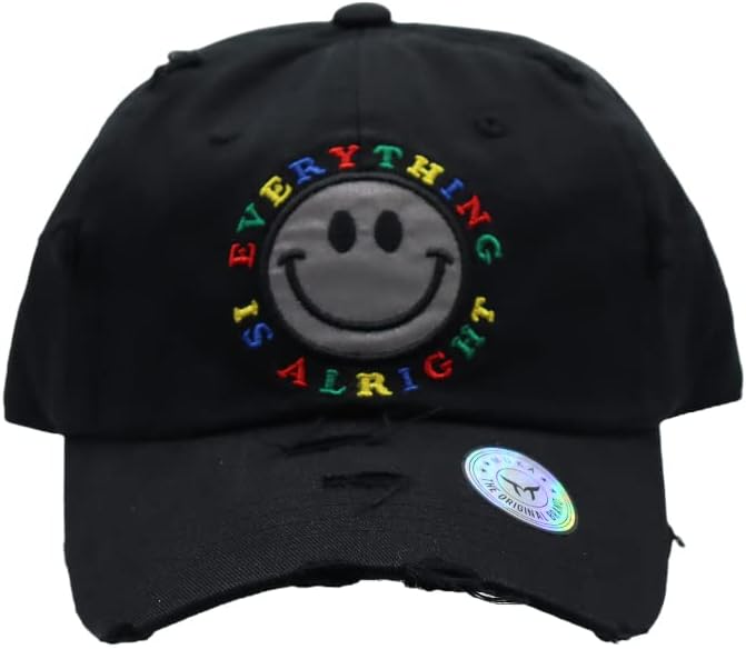 Muka Smile Face Lice vezeni grafički šešir za žene muškarci podesivi Smiley Hat bejzbol kapica Street odjeća hip hop
