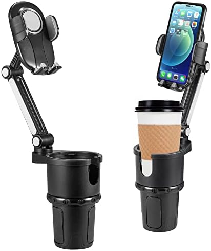 Paddsun Car Cup Nosač telefona, držač za čašu automobila za podesivu bazu automobila, rotacija 360 °, Universal Cup Holder