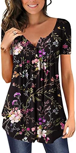 Bluza majica za žene jesenska odjeća s dugim rukavima v vrat pamuk grafički brunch labavi fit thirt hb hb hb hb