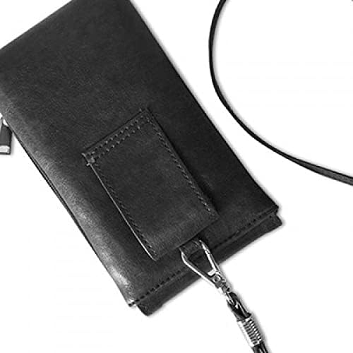 Slikanje kulture bijeli oblačni telefon torbica za novčanik Viseti mobilna vrećica crni džep
