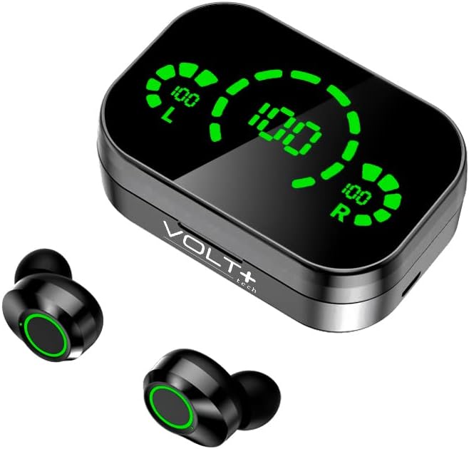 Volt Plus Tech Wireless v5.3 LED pro-uši kompatibilni s vašim T-Mobile Revvl IPX3 Bluetooth Water & Zup Proof/Buim smanjenje