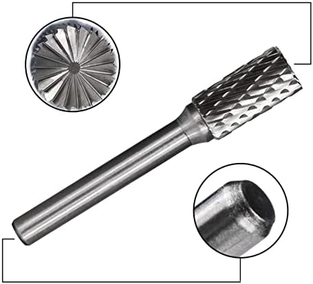 Gruni Carbide Rotary Burr 8PCS 6 mm datoteka rezača rotača za metalno mljevenje dvostruko izrezane rotacijske datoteke burr
