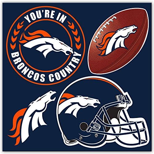 NFL Denver Broncos Denver Broncos Magnet set od 4-dijela, mornarica,