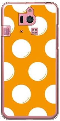 Druga kožna točka Fly Orange X White / Za jednostavan pametni telefon 2 401SH / SoftBank SSH401-PCCL-201-Y215