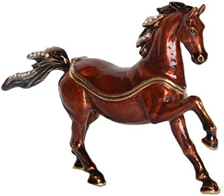 Mixdom arapski konjski sitnica kutija za nakit ručno oslikana ukrasna kutija s zglobnim poklopcem prstena držač naušnica