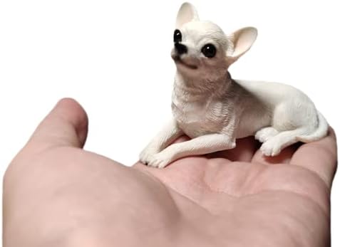 1pcs 2 inča mini smola Chihuahua Figurice Darovi, Mini pasa Memorijalni pokloni, figurice za pse, dekor automobila, kolekcionarski