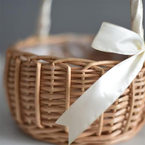 Pletena košarica u košarici jednostavan prirodni izdržljivi ručno rađeni vjenčani cvijet za djevojačke sitnice