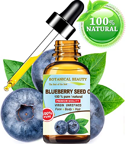 Ulje sjemenki borovnice 0,5 fl oz - 15 ml za lice, kožu, oštećenu kosu, nokte, protiv starenja, najbogatiji prirodni izvor