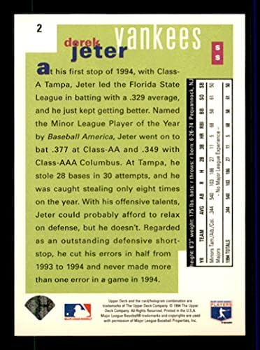 Derek Jeter Rookie Class Card 1995 Collector's Choice SE 2