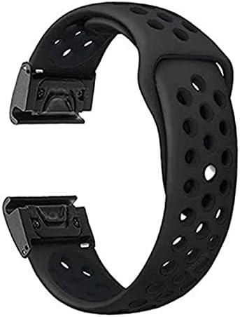 Infri 26 22 mm Sport Watch Band naramenice za Garmin Fenix ​​7 7x Silikonska narukvica za brzo otpuštanje