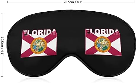 Florida State Flag zastava meka maska ​​za oči Učinkovit zasjenjivanje maske za spavanje udobnost zavezanih očiju s elastičnim